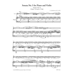 Sonata No. 5 for Piano and Violin : Spring, Op. 24 F Major